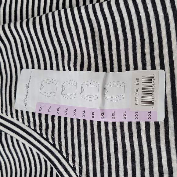 NWT Eddie Bauer striped long sleeve tee - Picture 2 of 2